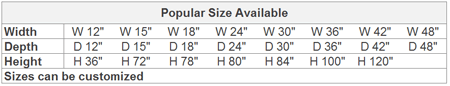 size of rivet boltless shelving