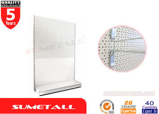 China Perforated Peg Panel Metal Gondola Shelving , Convenience Store Shelving Units supplier