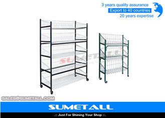 China Freestanding Steel Shelves On Wheels supplier