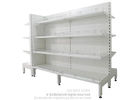 China Supermarket Gondola Display Shelving , Merchandise Display Racks With Pegboard factory