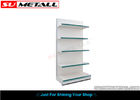 China Flat Back Panel Supermarket Display Shelf / Single Sided Gondola Shelving factory