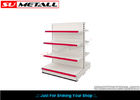 China Plain Back Supermarket Display Shelf / Two Sided Gondola Retail Shelving Multi Layer factory