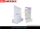 China Double Sided Supermarket Display Shelf , Grocery Store Fixtures Slat Panel Backing factory