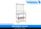 China Steel Versatile Heavy Duty Wire Shelving / Adjustable Chrome Storage Shelves factory