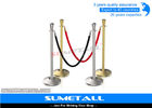 China Stainless Steel Retractable Barrier Posts / Security Rope Barriers For Crowd Control factory