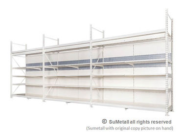 Large Integrated Supermarket Display Racks Shelving With Pallet Racking Heavy Duty