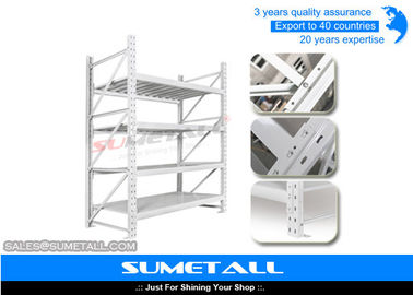 Heavy Duty Long Span Shelving Warehouse Storage Racks Galvanized Surface